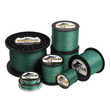 1000M 1094Yds Green 10lb-300lb HERCULES PE Braided Fishing Line 8 Strands HERCULES
